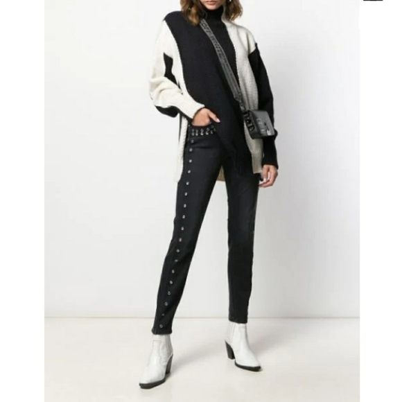 CURRENT Elliott Skinny Stiletto Jeans With Studs - Picture 3 of 13